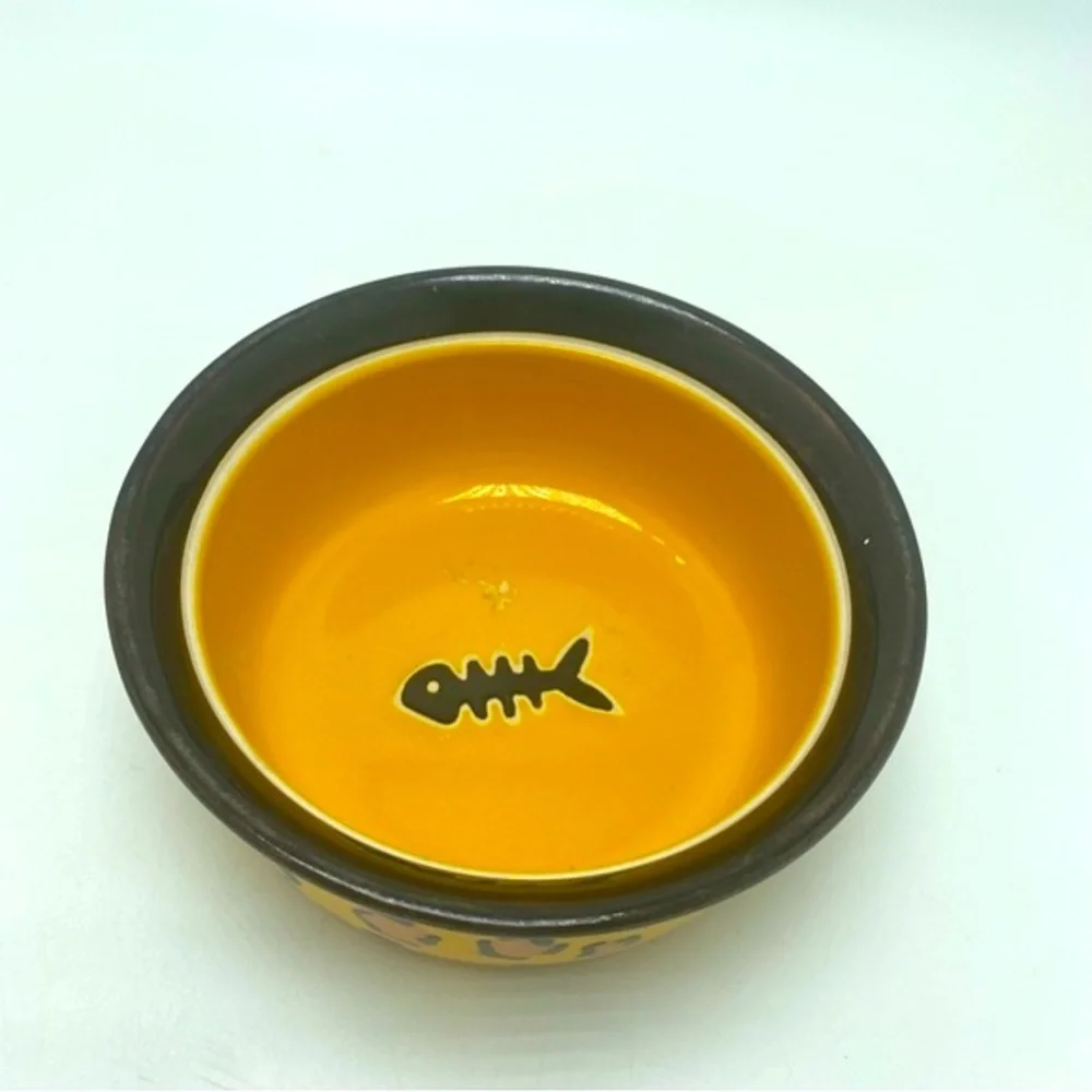 Signature Leopard Print Round Cat Dish